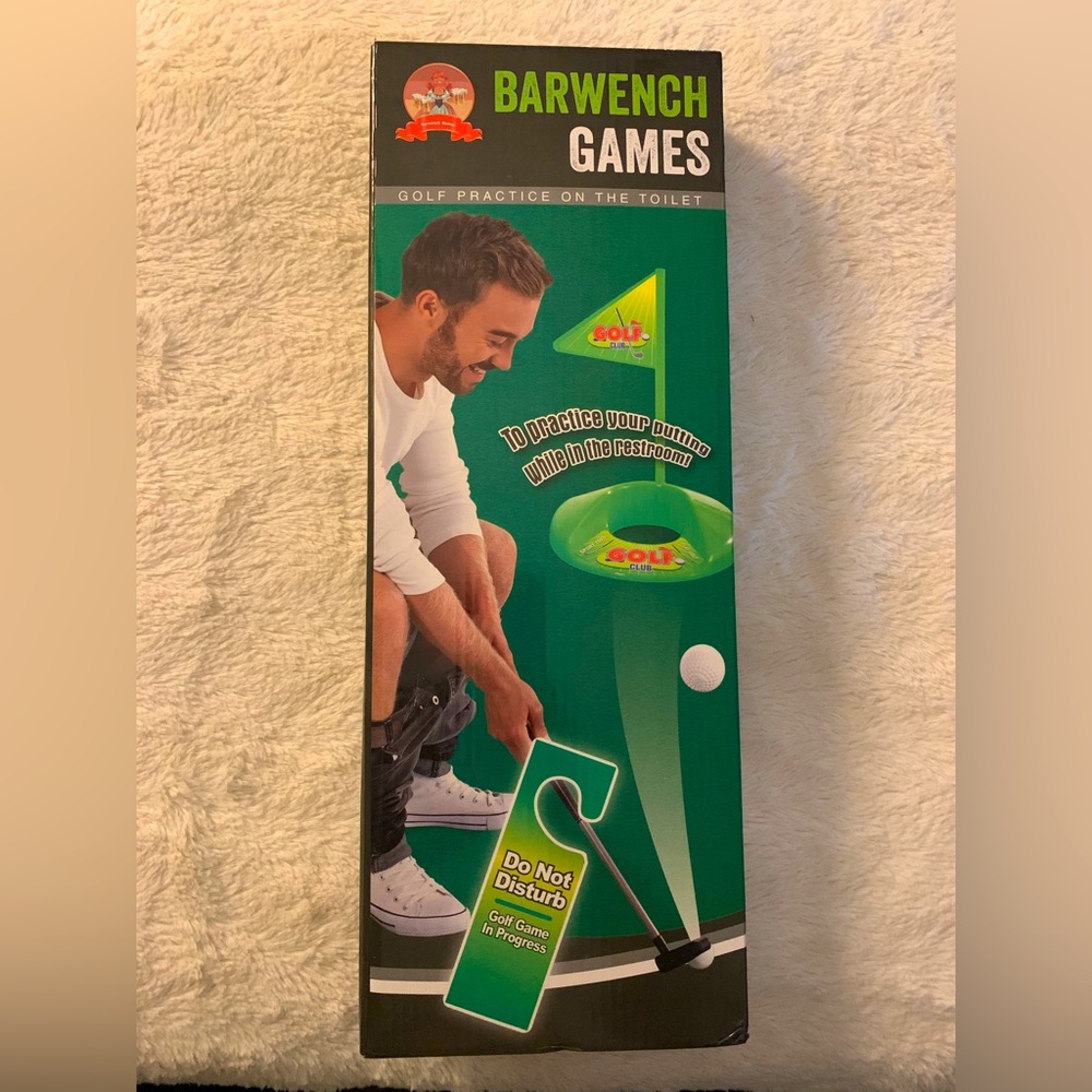 Barwench games - Golf Practice on the Toilet
